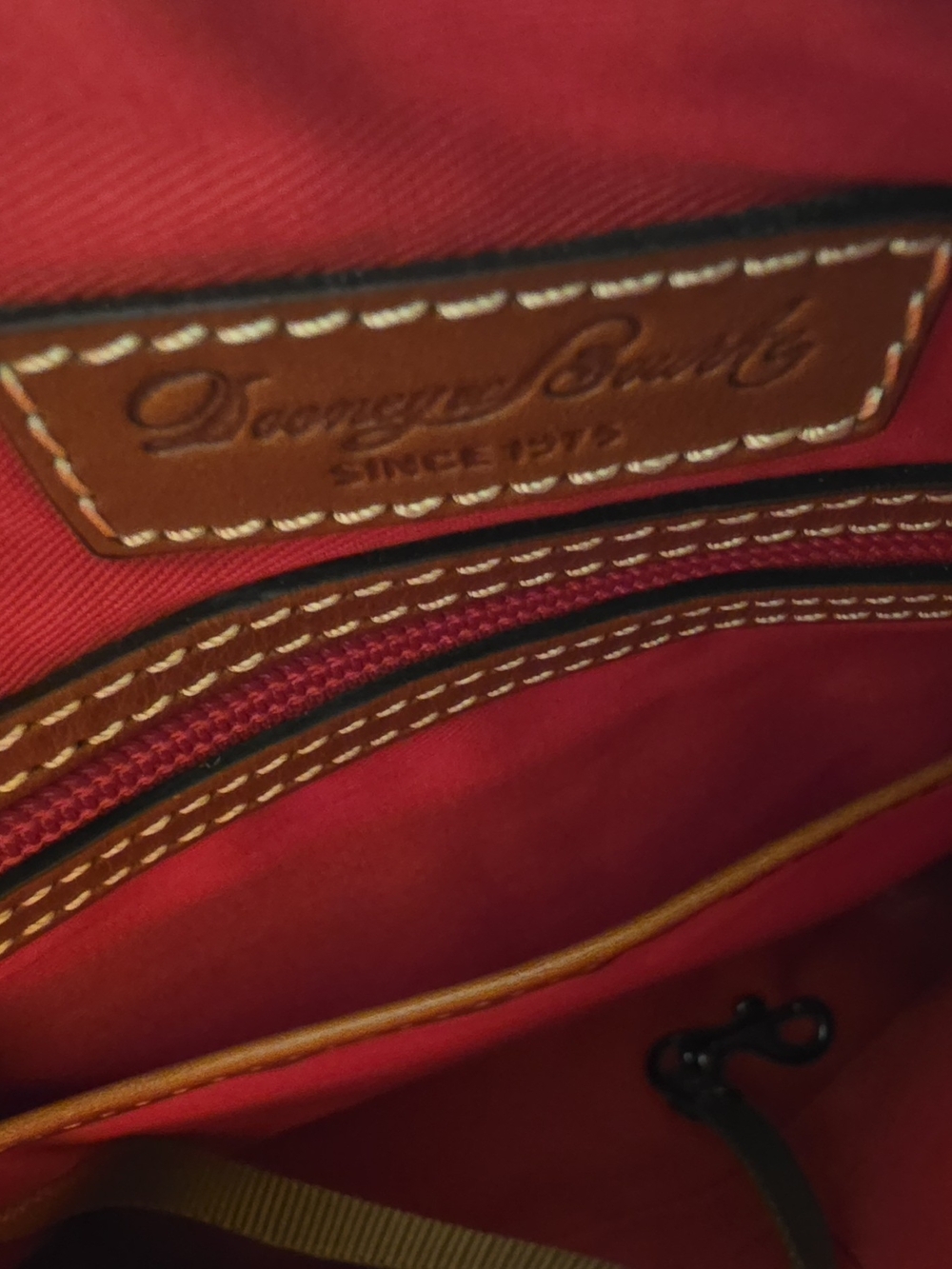 Dooney & Bourke Red Pebble Leather Crossbody Bag - Picture 2 of 8